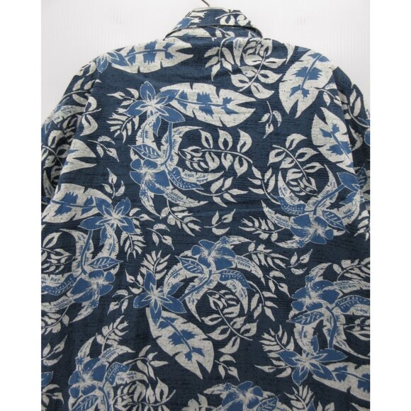 VINTAGE No Fear Shirt Medium Hawaiian Button Up Skater Surfer Tropical - Picture 8 of 12